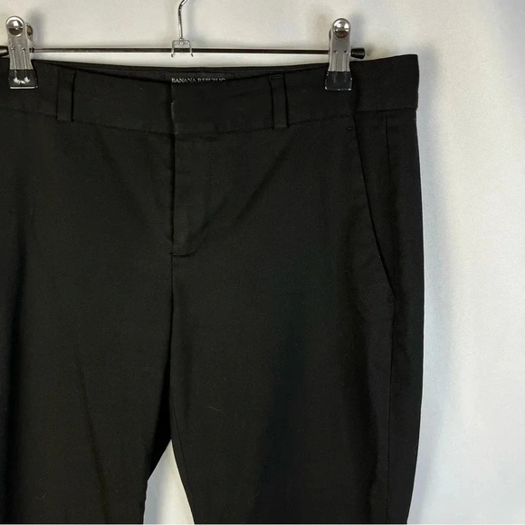 Banana Republic Avery Black Straight Leg Dress Pants 0 - Picture 4 of 4
